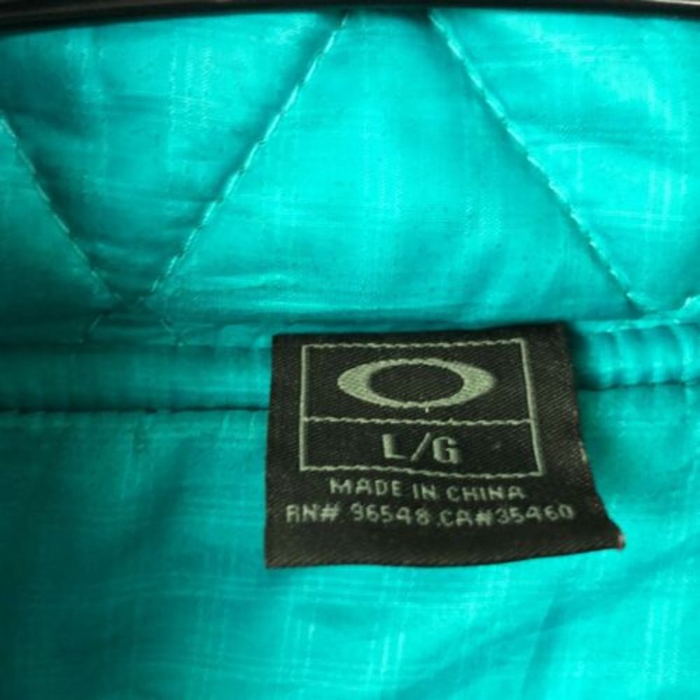 Winter Jacket Teal Puffer Button Snap With Zipper… - image 4